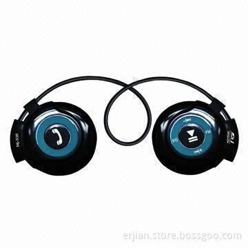 MP3 Player Sport's Bluetooth Earphones with FM Radio, Strong Bass, CE, RoHS Certified